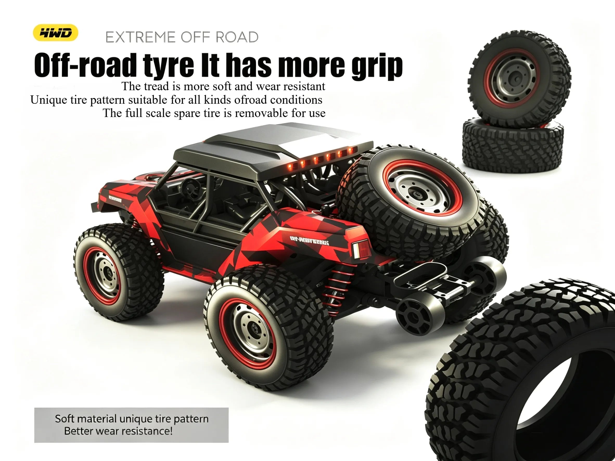 1/16 Scale 4WD High Speed Monster Truck for All Terrains ZD-pro RC