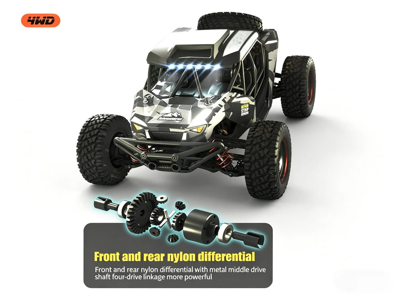 1/16 Scale 4WD High Speed Monster Truck for All Terrains ZD-pro RC