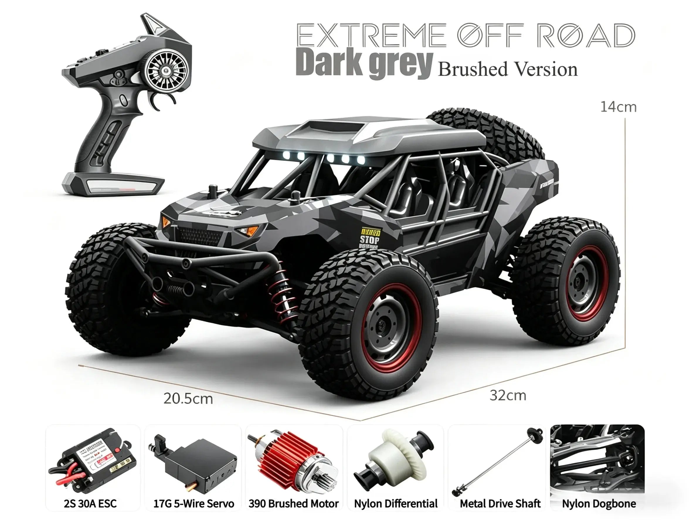 1/16 Scale 4WD High Speed Monster Truck for All Terrains ZD-pro RC