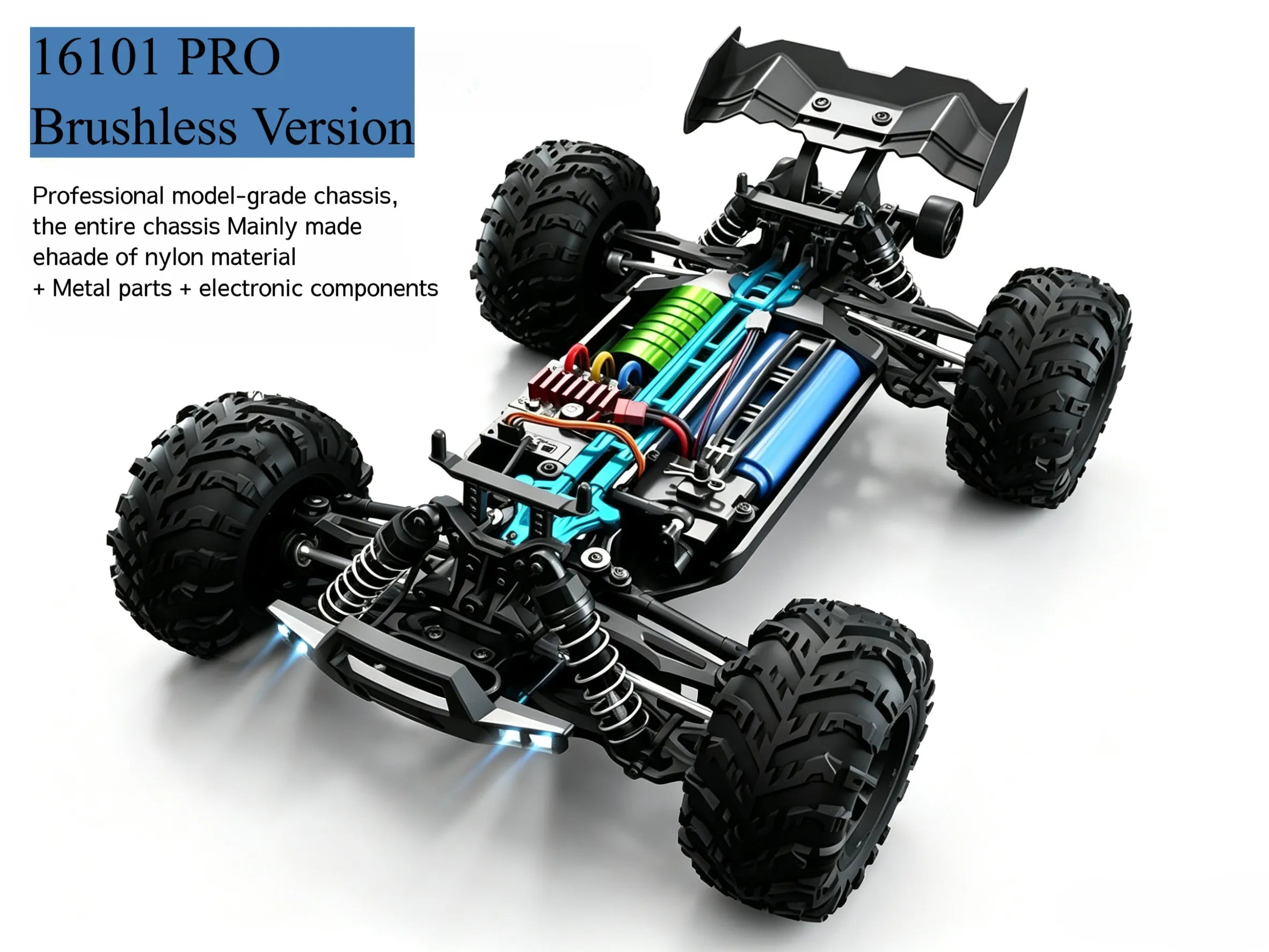 1:16 4WD High Speed Monster Truck Toy for Kids & Adults ZD-pro RC