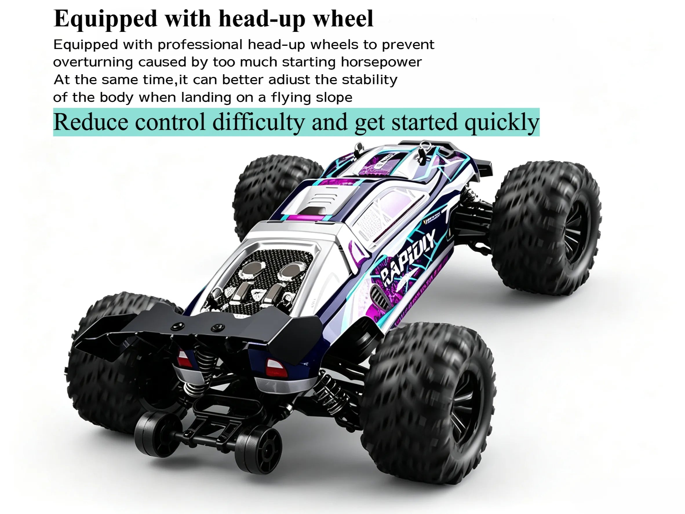 1:16 4WD High Speed Monster Truck Toy for Kids & Adults ZD-pro RC