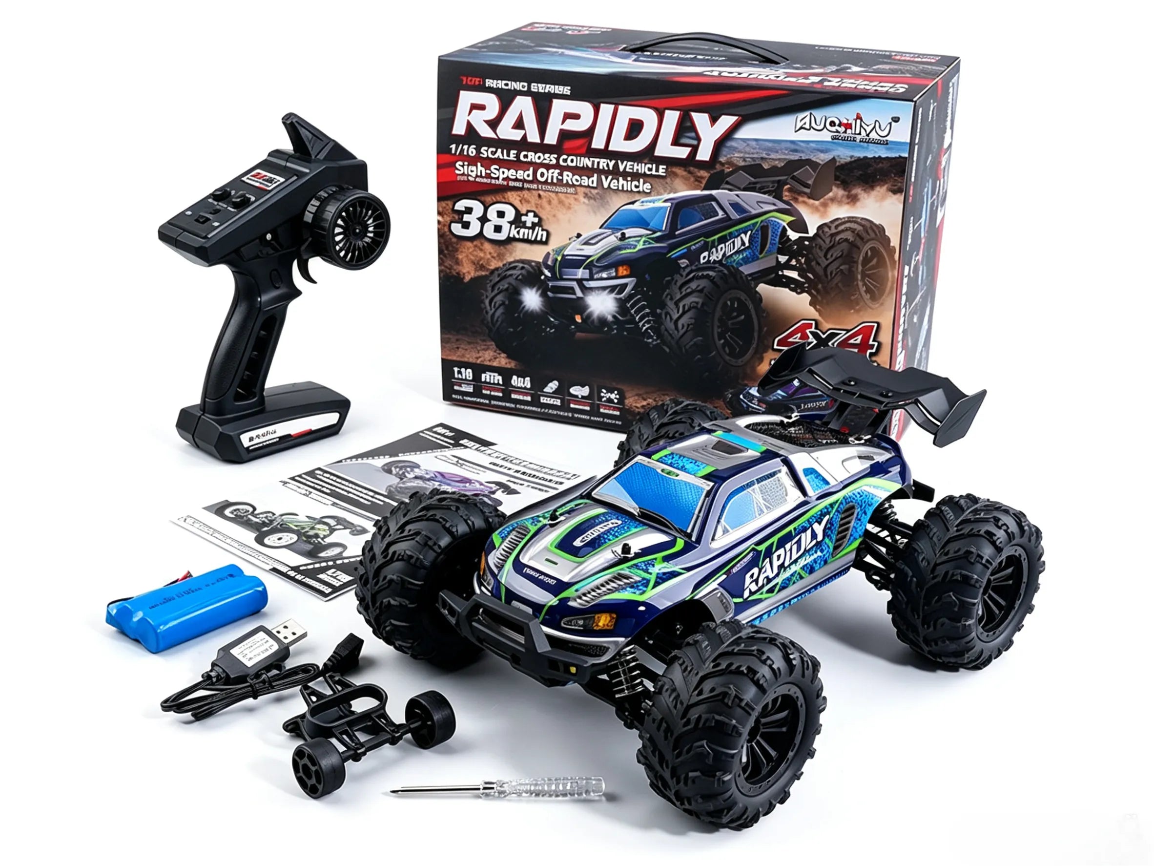 1:16 4WD High Speed Monster Truck Toy for Kids & Adults ZD-pro RC