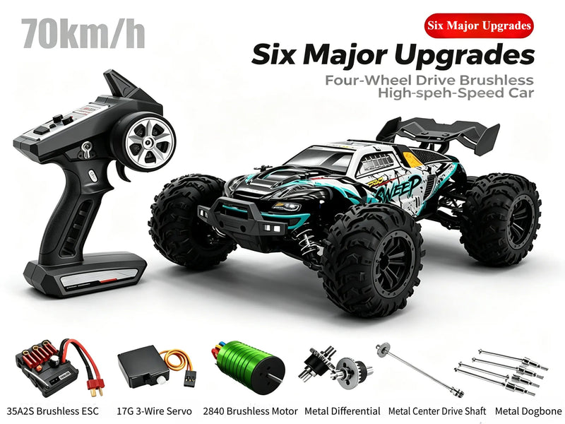 1:16 4WD High Speed Monster Truck Toy for Kids & Adults ZD-pro RC
