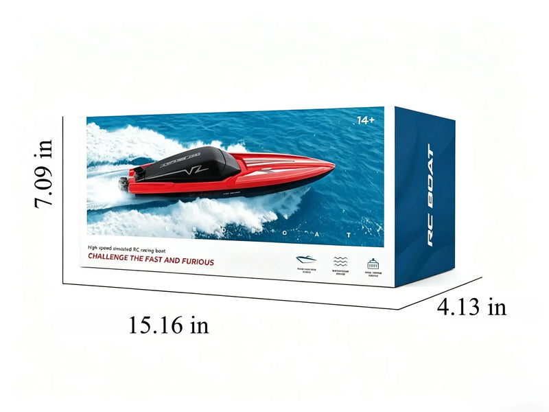 High Speed RC Boats, 80m 2.4G Remote Control Racing Boat ZD-pro RC