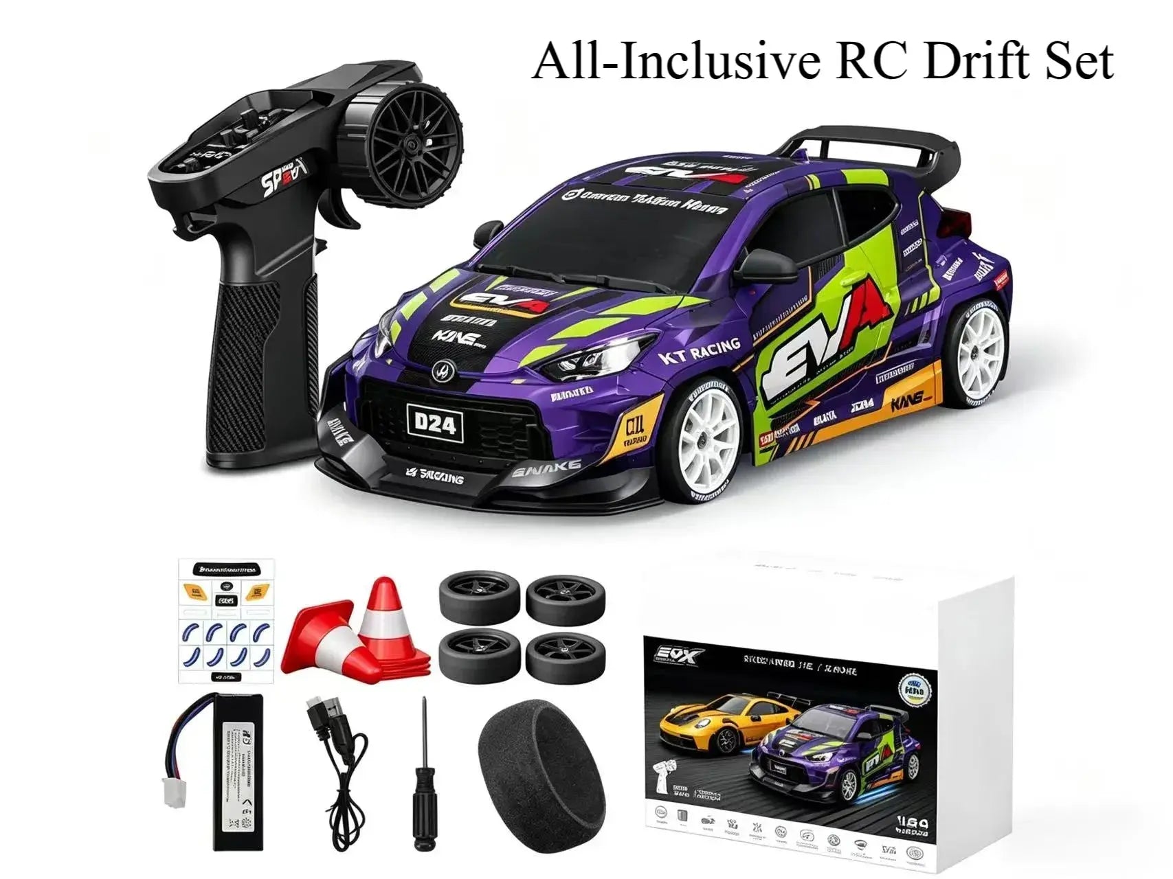 1:24 4WD RC Drift Cars with Gyro ZD-pro RC
