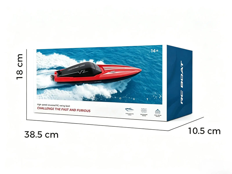 High Speed RC Boats, 80m 2.4G Remote Control Racing Boat ZD-pro RC