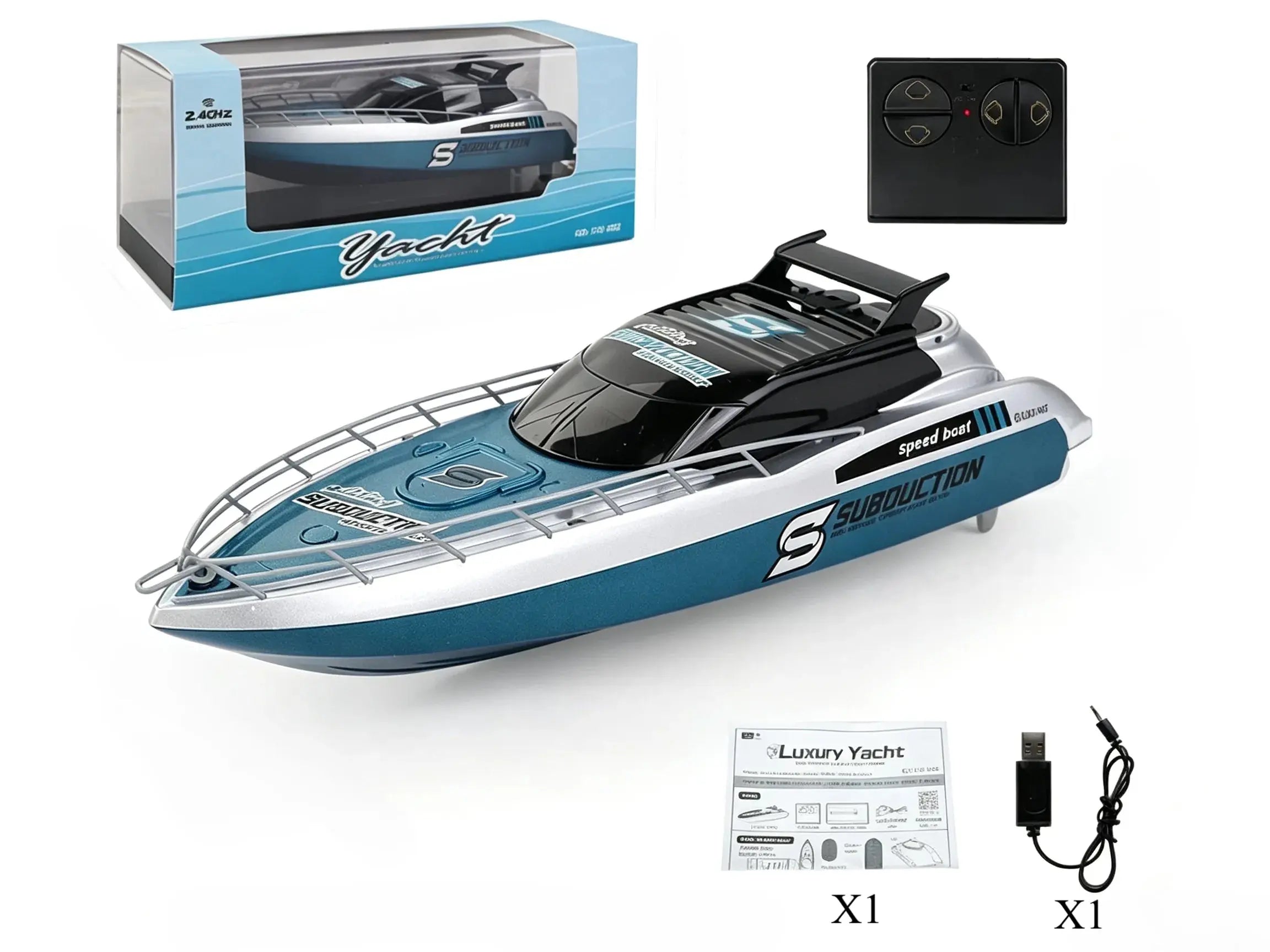 2.4G Waterproof Racing‑Ready RC Boats For Pool Water Games ZD-pro RC
