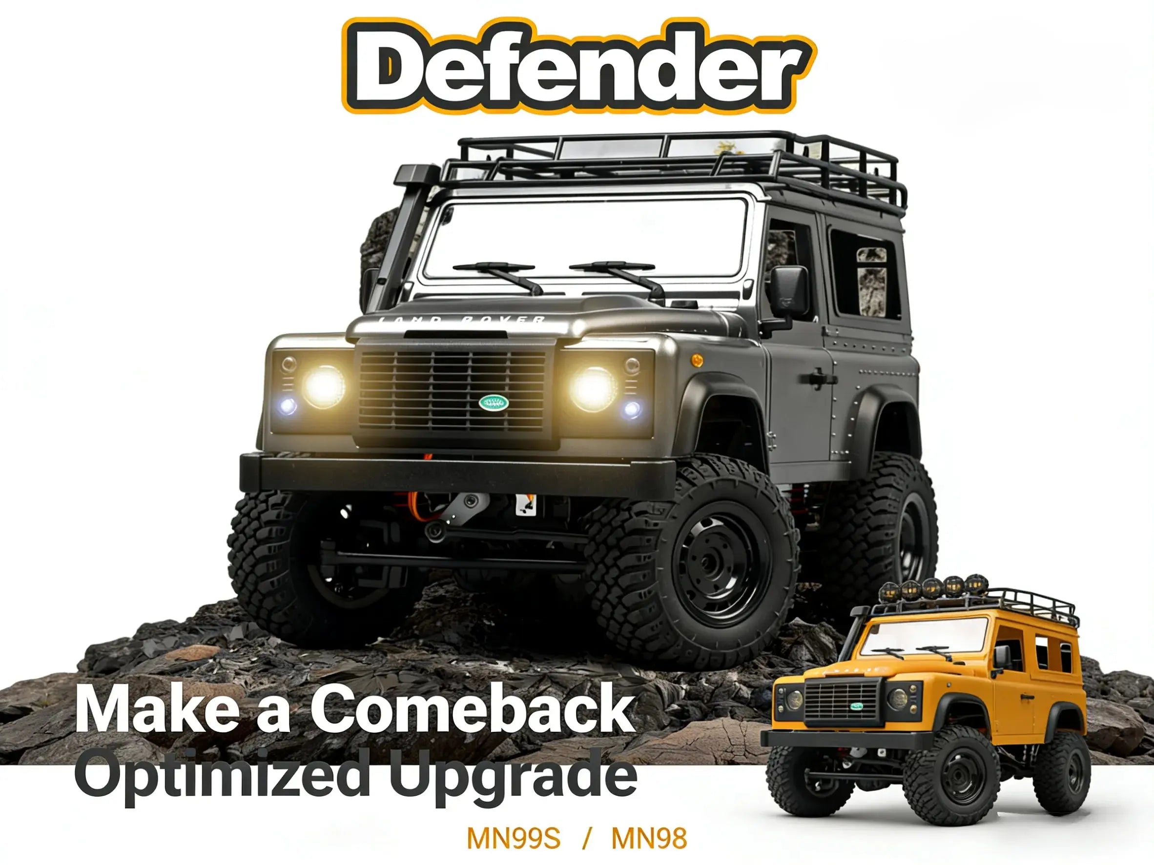 1:12 Land Rover Defender 4WD RC Crawler, Off-Road Remote Control Truck ZD-pro RC