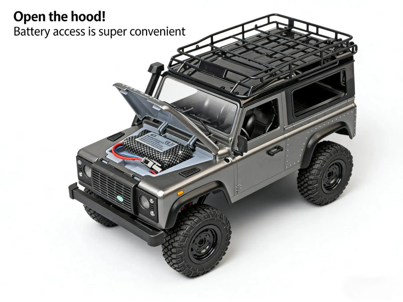 1:12 Land Rover Defender 4WD RC Crawler, Off-Road Remote Control Truck ZD-pro RC