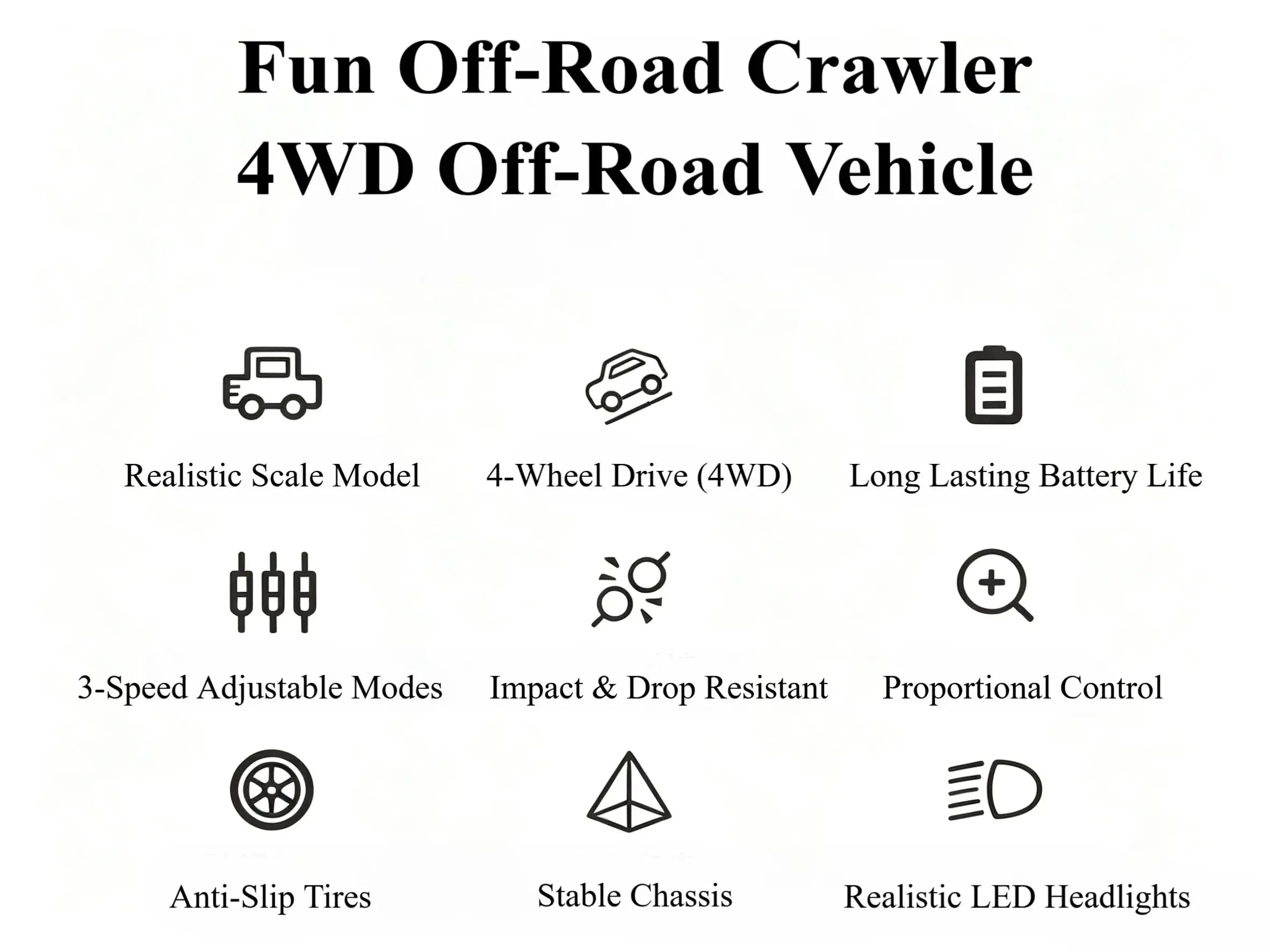 2.4G Waterproof RC Crawler Off-Road Truck with High-Torque Motor ZD-pro RC