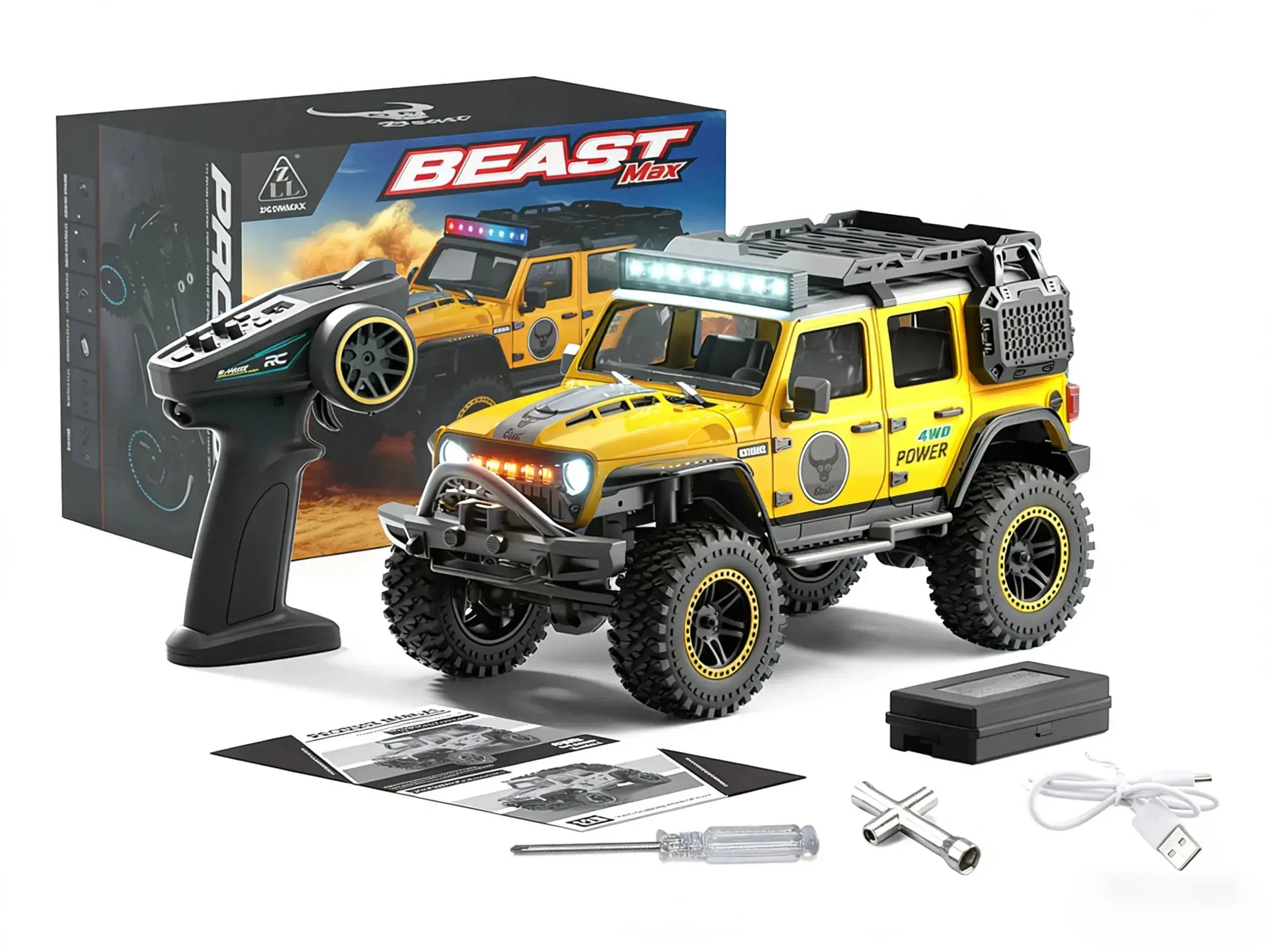 1:20 4WD Wrangler RC Crawler, Off-Road Remote Control Car ZD-pro RC