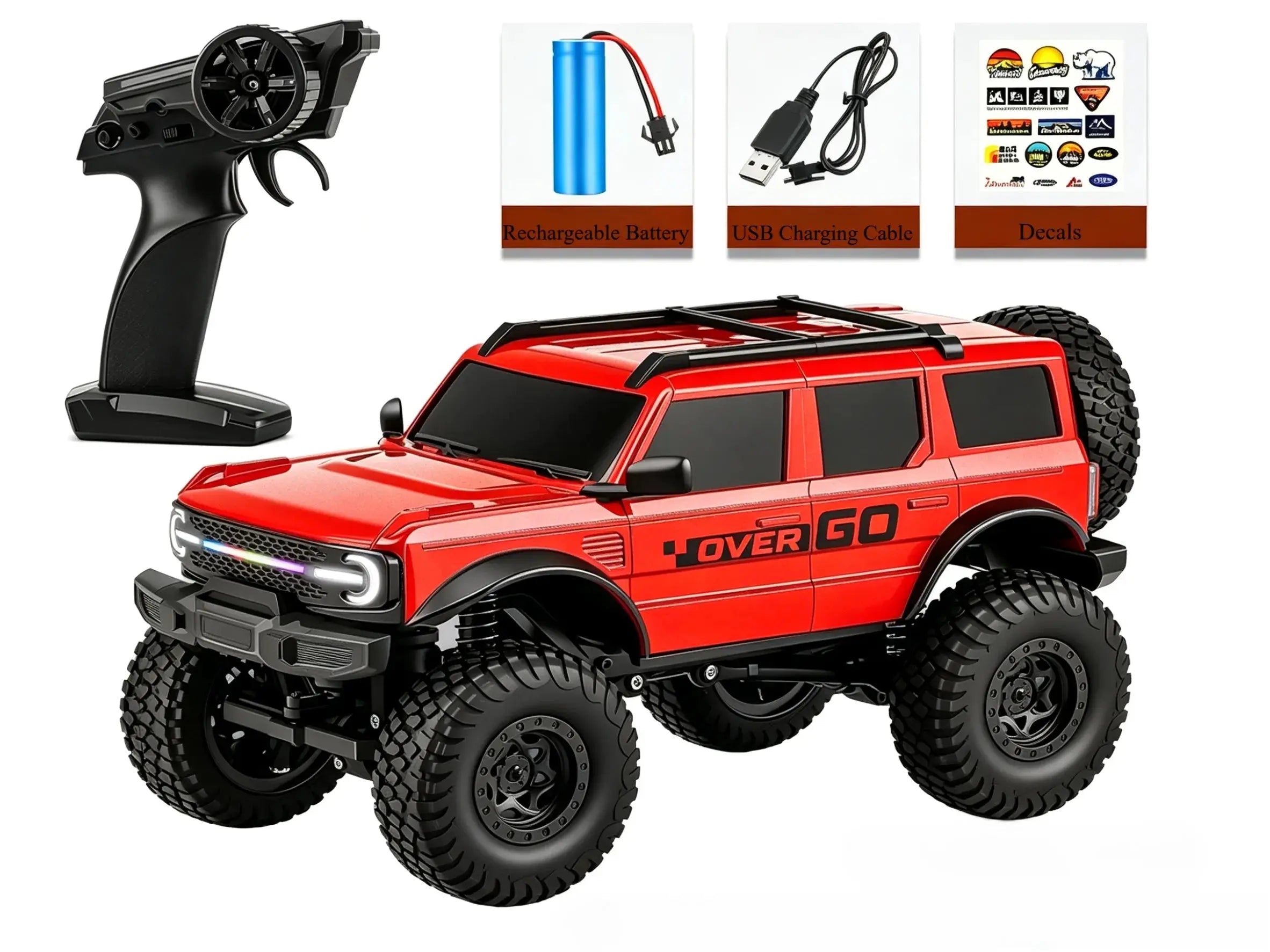 4WD RC Crawler 1:20 Scale Off-Road Truck with LED Lights ZD-pro RC