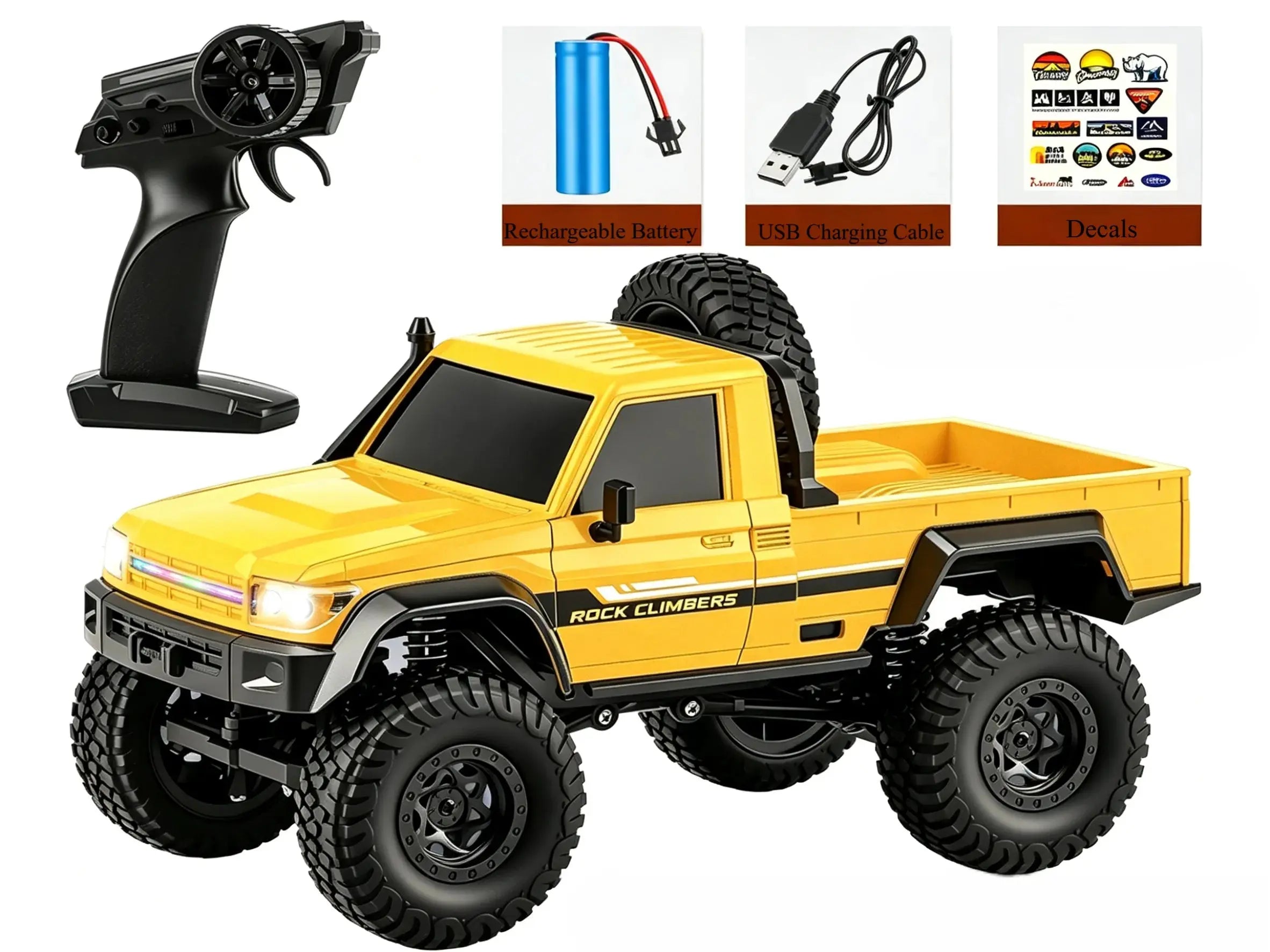 4WD RC Crawler 1:20 Scale Off-Road Truck with LED Lights ZD-pro RC