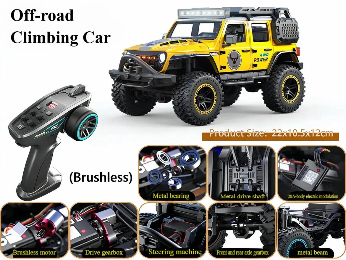 1:20 4WD Wrangler RC Crawler, Off-Road Remote Control Car ZD-pro RC