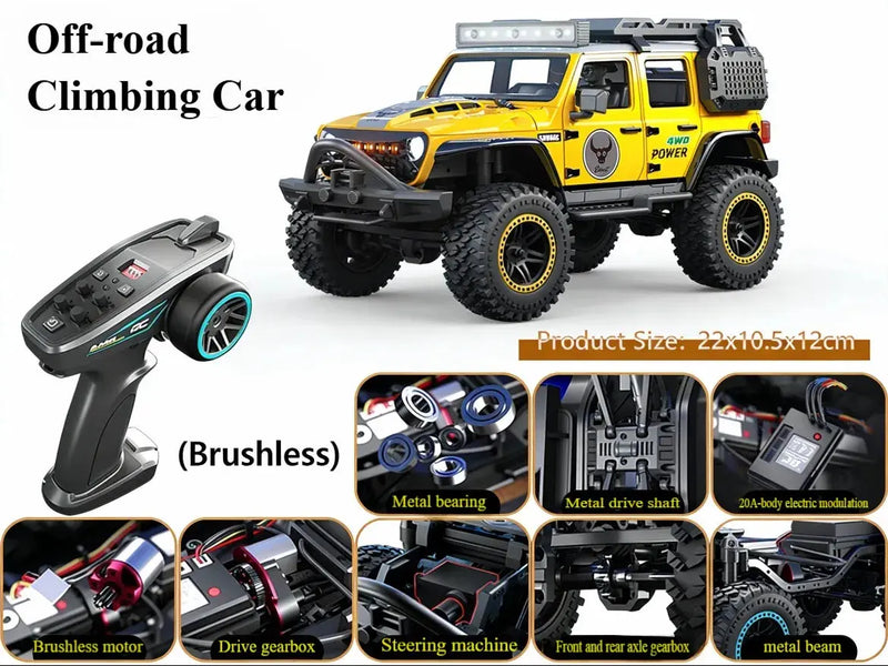 1:20 4WD Wrangler RC Crawler, Off-Road Remote Control Car ZD-pro RC