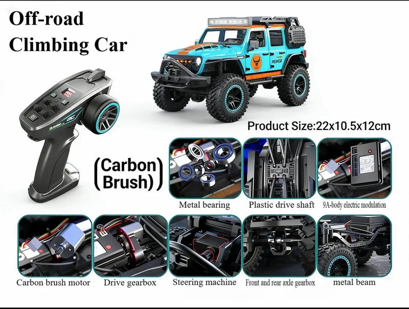 1:20 4WD Wrangler RC Crawler, Off-Road Remote Control Car ZD-pro RC