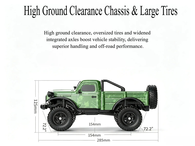 2.4G Waterproof RC Crawler Off-Road Truck with High-Torque Motor ZD-pro RC