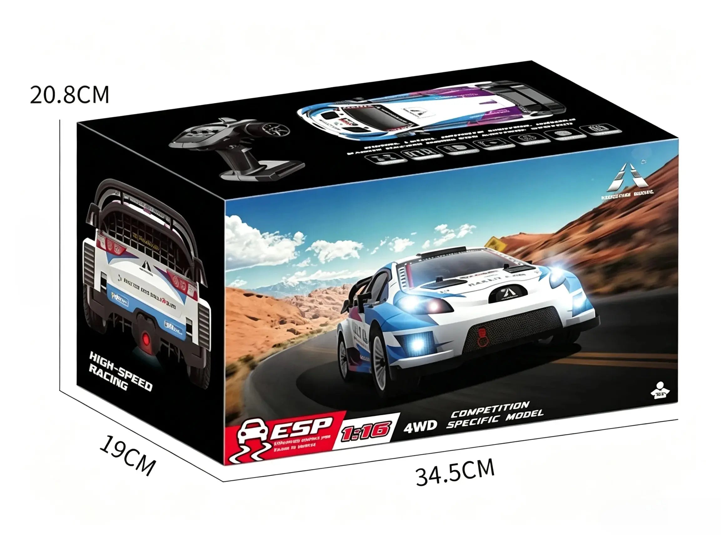 1/16 4WD rc drift cars Brushless ESP Gyro Rally Vehicle ZD-pro RC