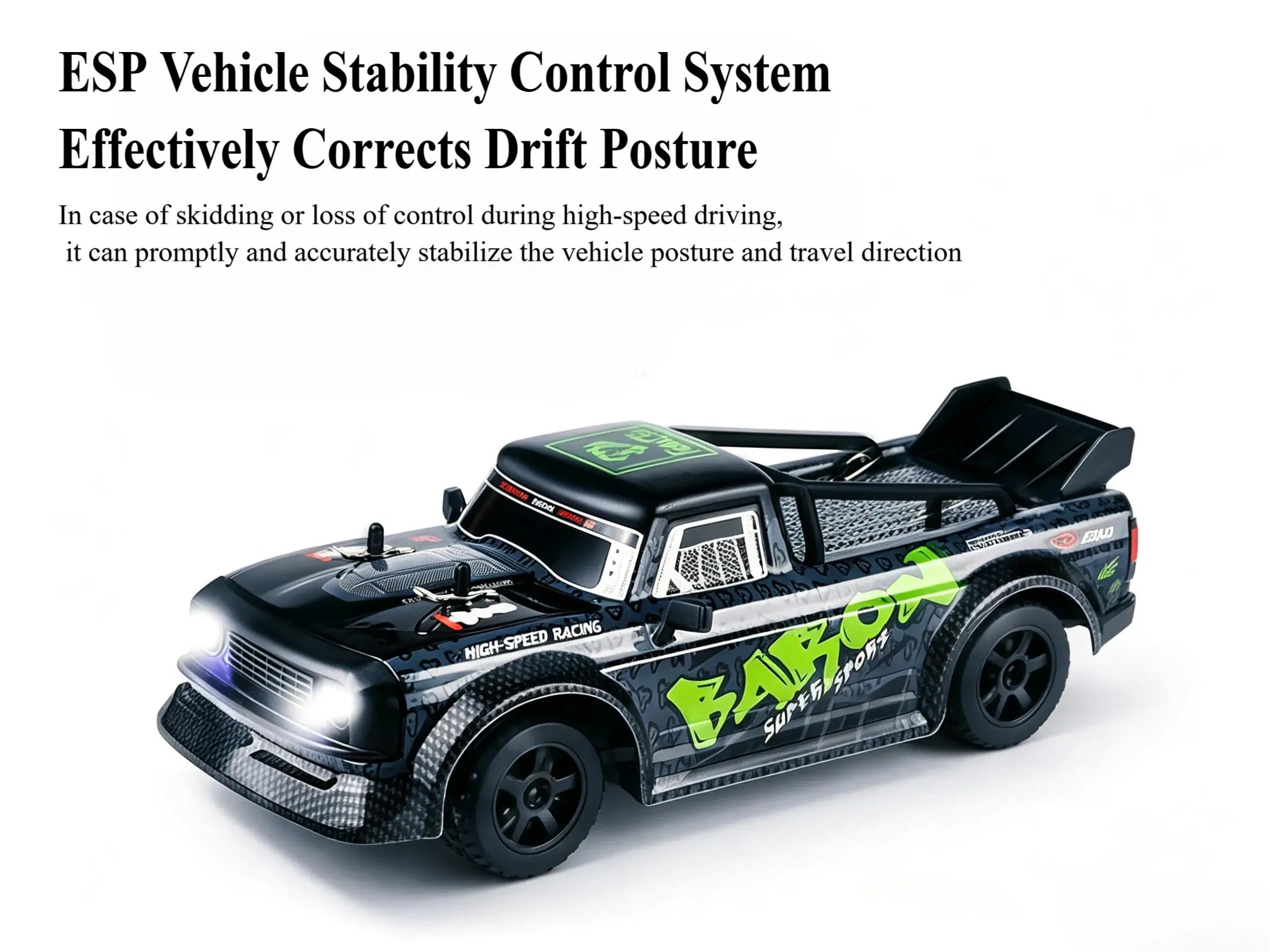 1:24 rc drift cars ESP Stabilized High Speed Racing Truck ZD-pro RC