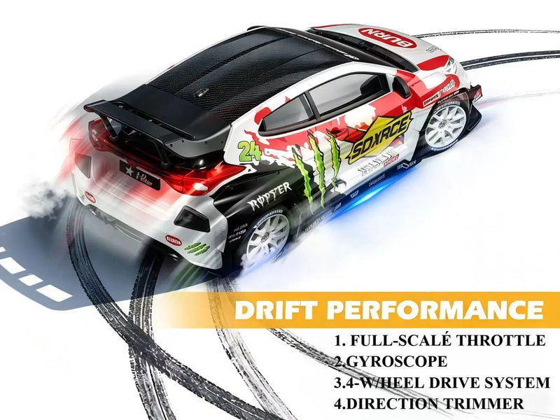 1:24 4WD RC Drift Cars with Gyro ZD-pro RC