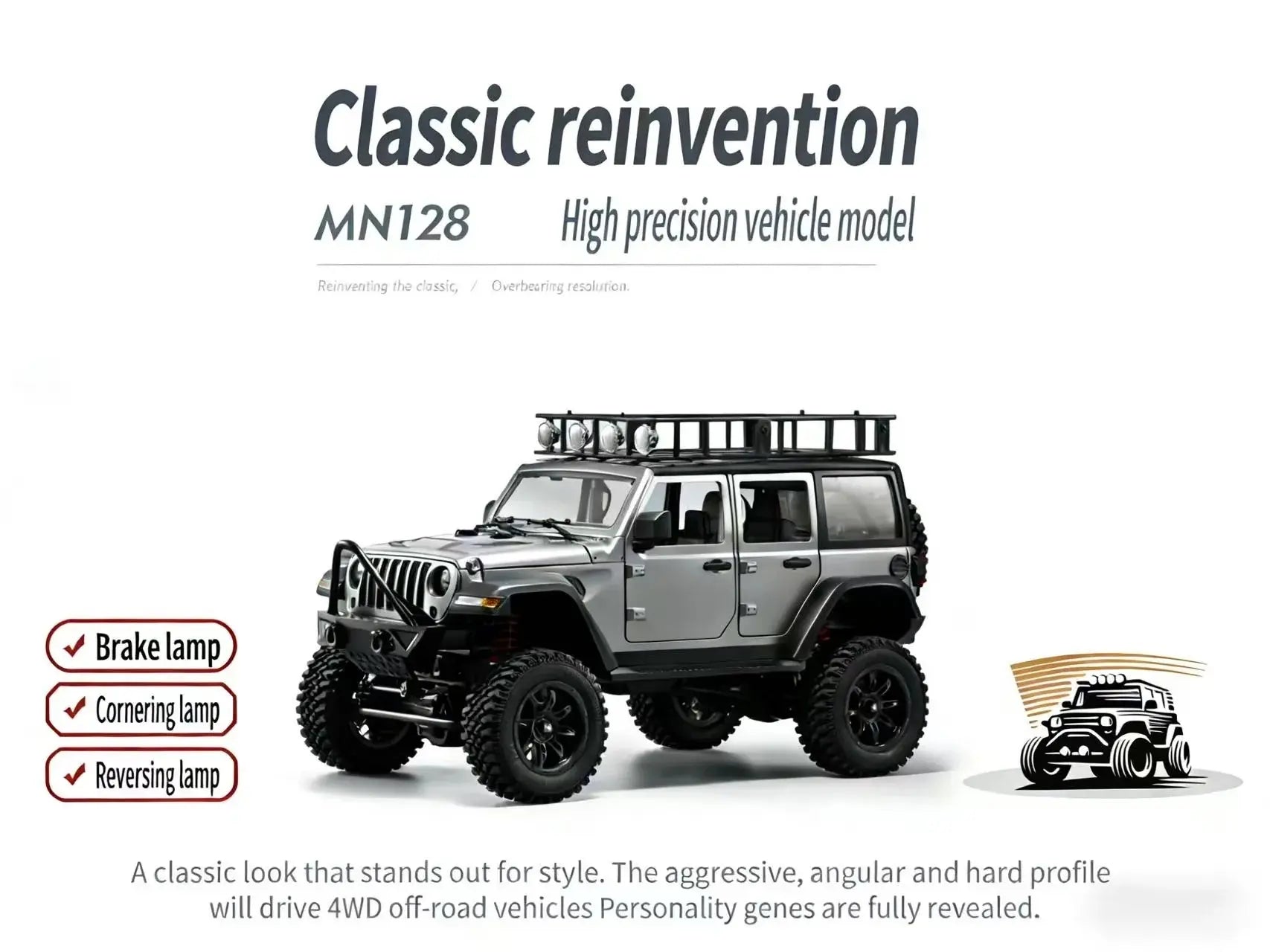 MN128 4WD RC Rock Crawler for Off-Road Adventures ZD-pro RC