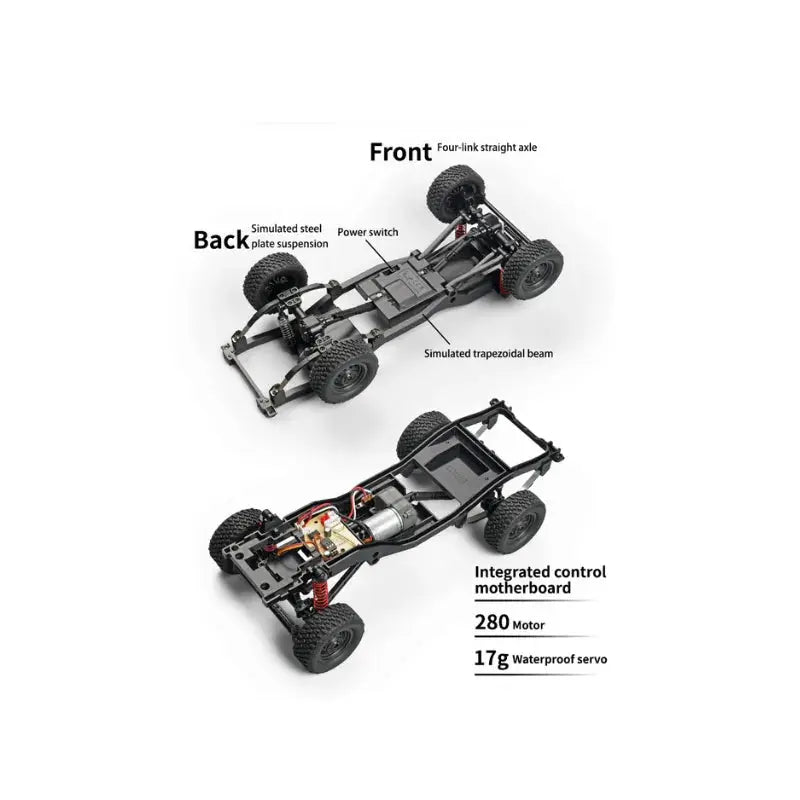 RC MN82 Rock Crawler RC Car - 4WD Off-Road Truck ZD-pro RC