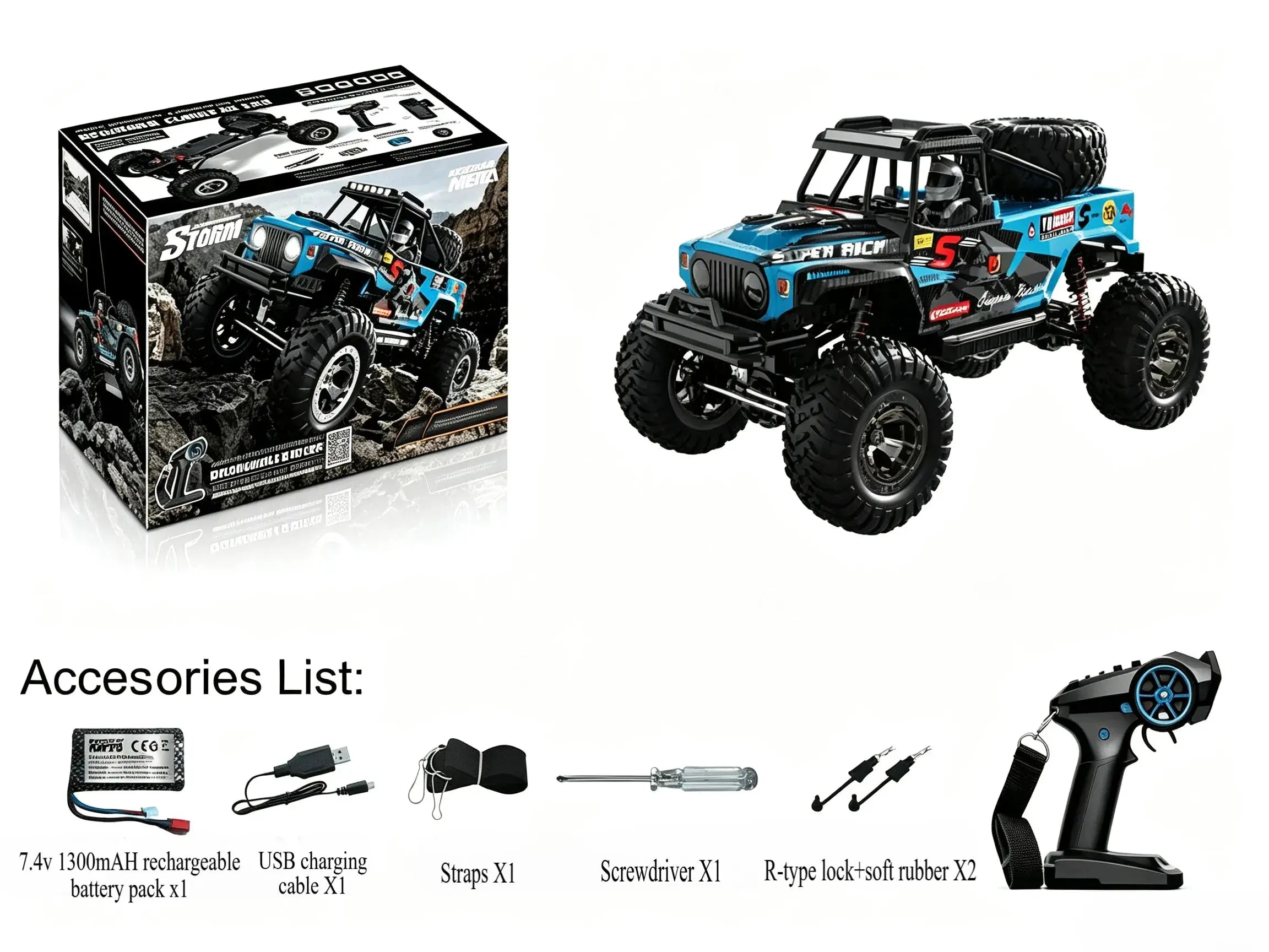 1:12 4WD Rock Crawler RC Car Off‑Road Climbing Truck ZD-pro RC